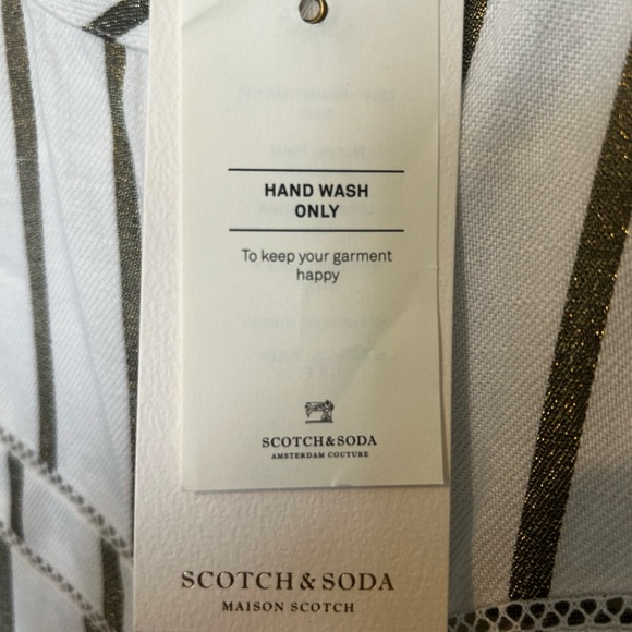 Striped Ruffle Sleeve Button-Down Dress - Picture 2 of 4